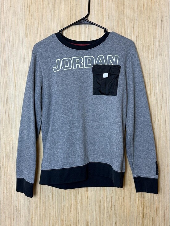 Jordan Other - Vintage Jordan Sweatshirt Kids XL Gray Fleece Pullover Jumpman 23 Basketball